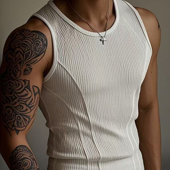 Men's Stitched I-shaped Vest By SXRREAL.