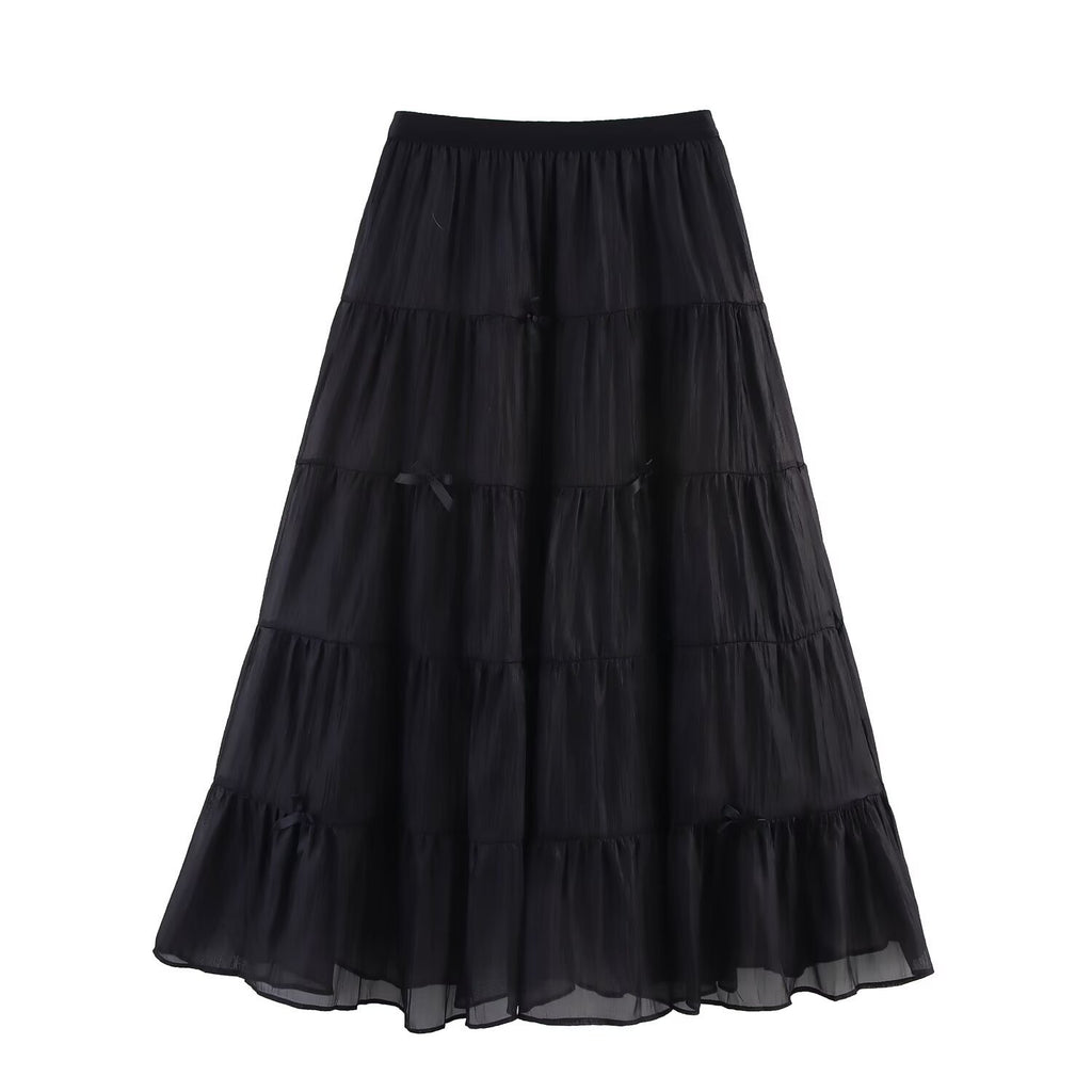 Bow Gauze Skirt Cake Dress By SXRREAL.