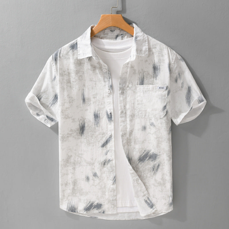 Simple Printed Short Sleeve For Men By SXRREAL.