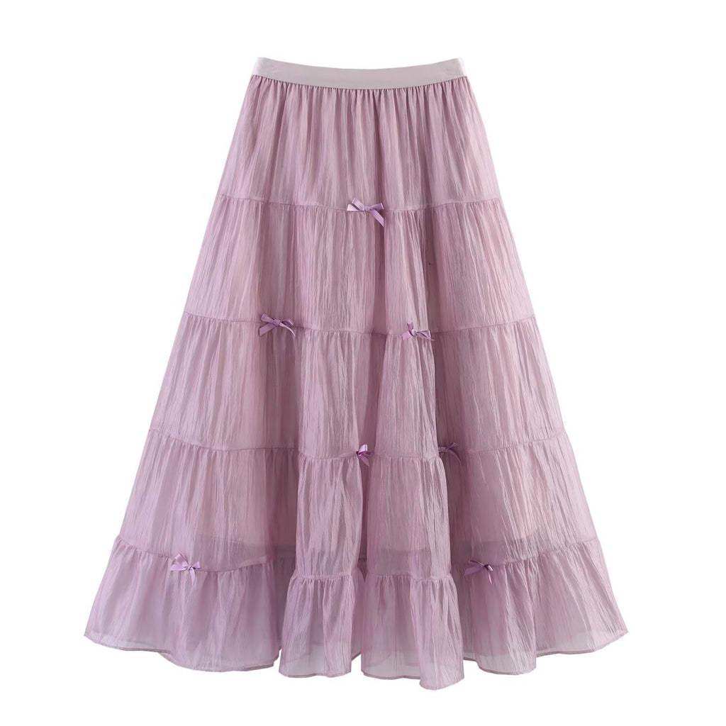 Bow Gauze Skirt Cake Dress By SXRREAL.