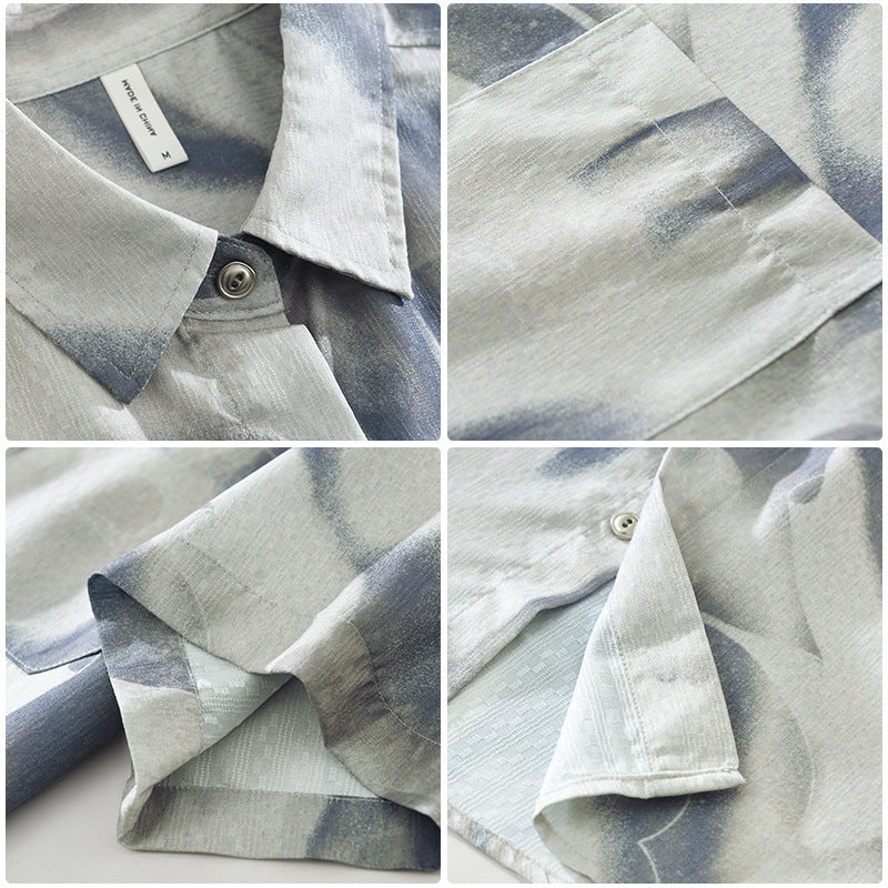 Printed Short Sleeve Shirt For Men By SXRREAL.