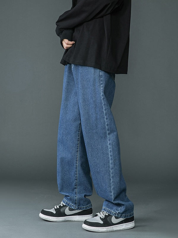 Retro Washed Denim Jeans For Men By SXRREAL.