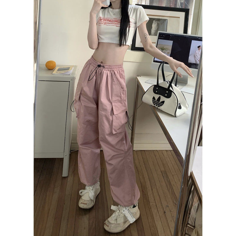 Women's Ultra-thin Wide-leg Ankle-tied Trousers By SXRREAL.