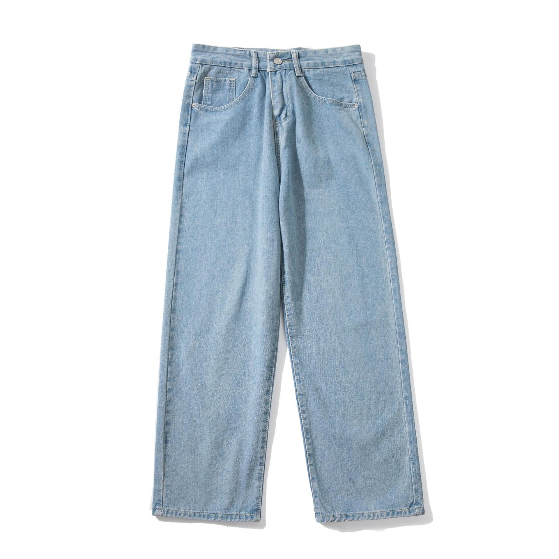 Retro Washed Denim Jeans For Men By SXRREAL.