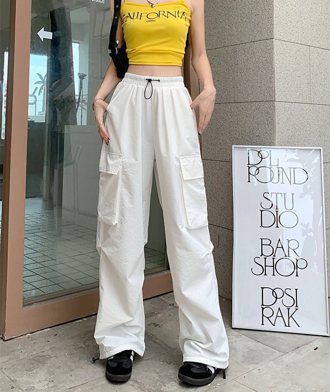 Women's Ultra-thin Wide-leg Ankle-tied Trousers By SXRREAL.