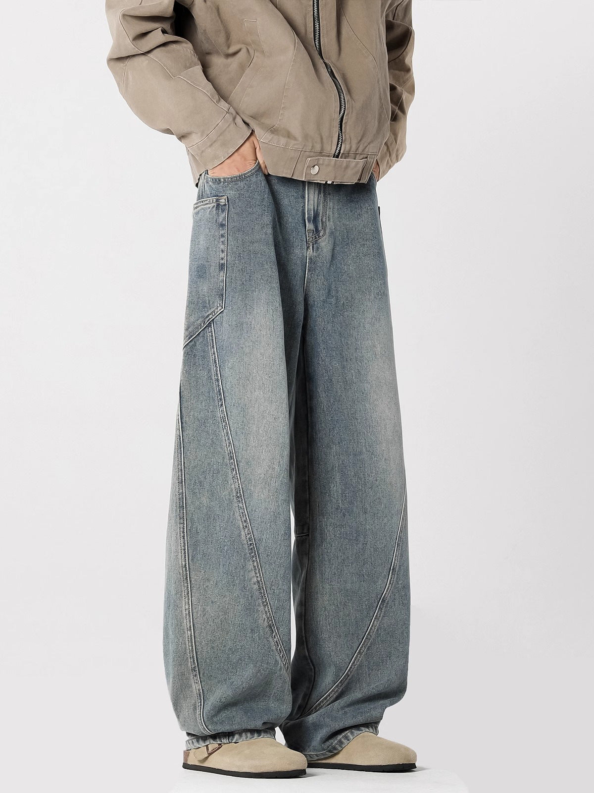 Washed Machete Cargo Jeans By SXRREAL.