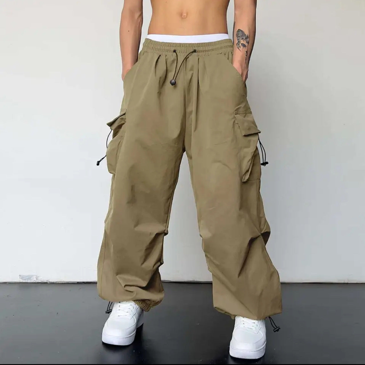 Women's Ultra-thin Wide-leg Ankle-tied Trousers By SXRREAL.