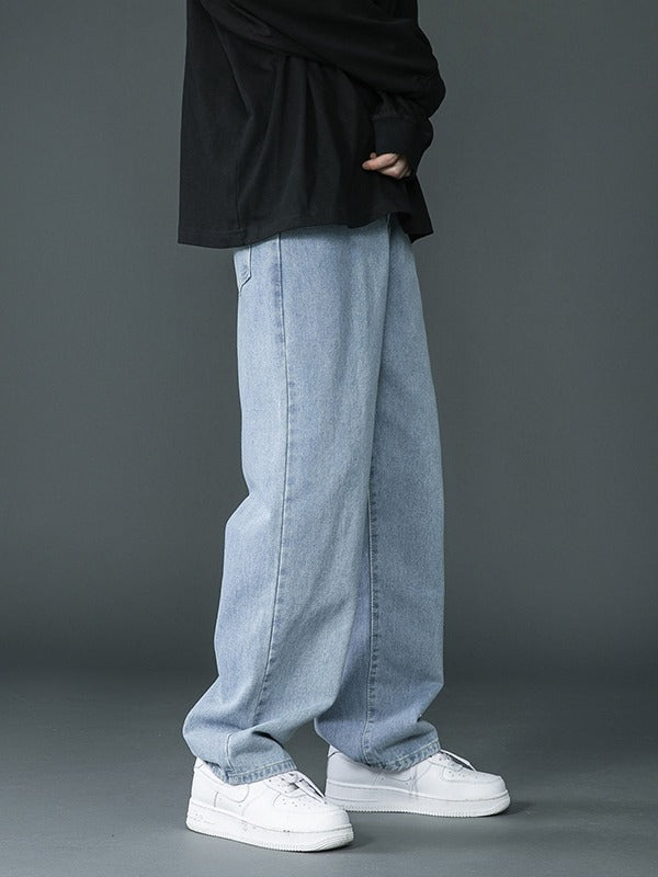 Retro Washed Denim Jeans For Men By SXRREAL.