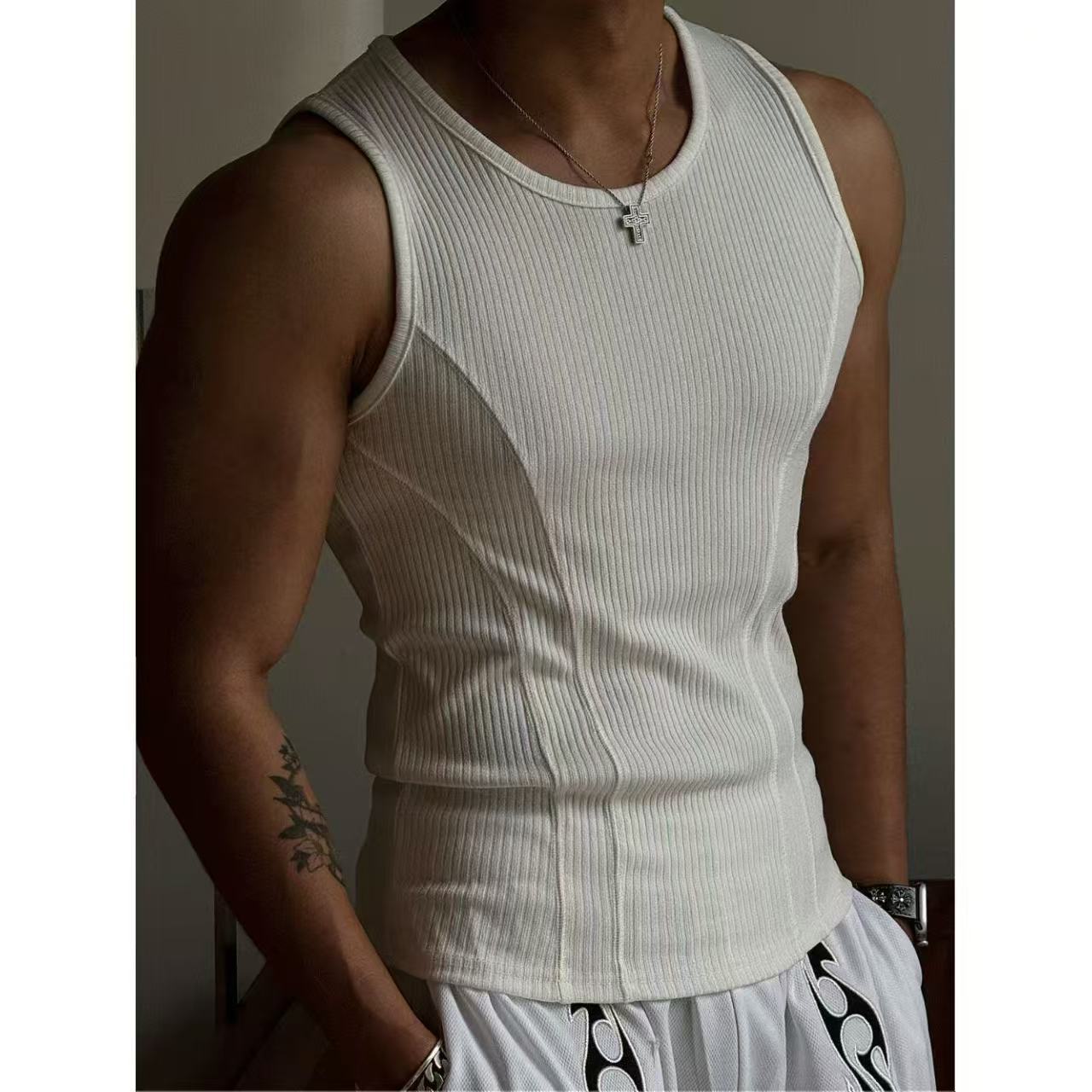 Men's Stitched I-shaped Vest By SXRREAL.