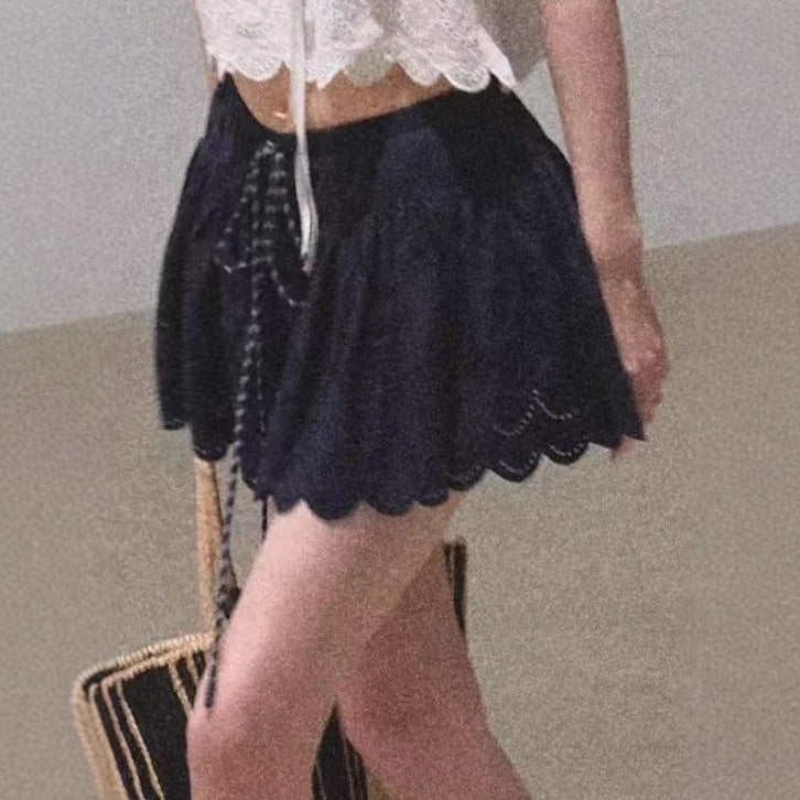 All Cotton Bohemian Hollow Skirt By SXRREAL.