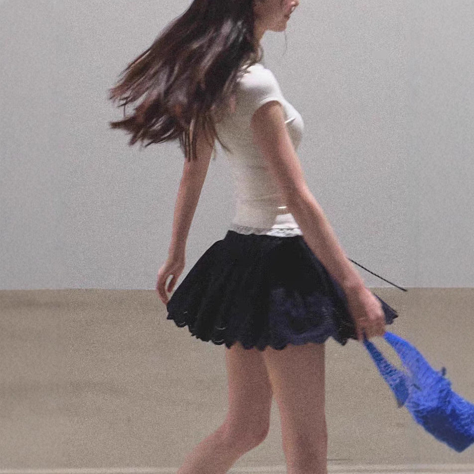 All Cotton Bohemian Hollow Skirt By SXRREAL.