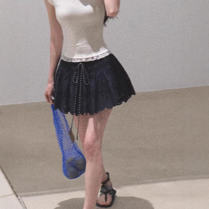 All Cotton Bohemian Hollow Skirt By SXRREAL.