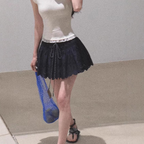 All Cotton Bohemian Hollow Skirt By SXRREAL.