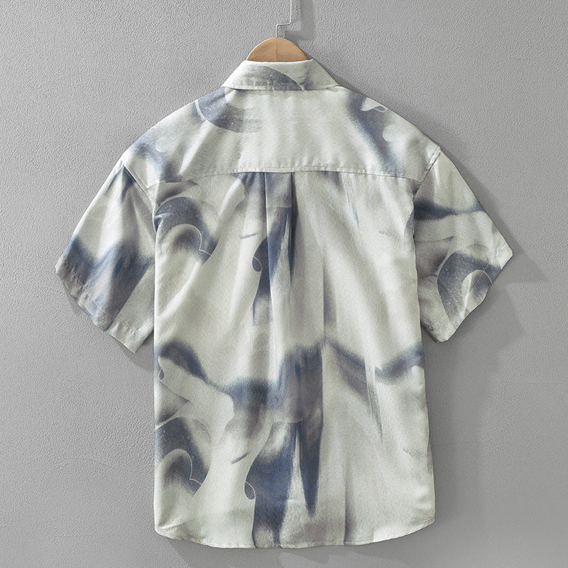 Printed Short Sleeve Shirt For Men By SXRREAL.