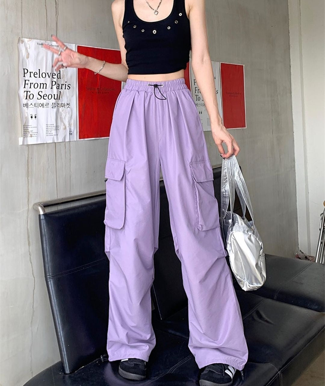 Women's Ultra-thin Wide-leg Ankle-tied Trousers By SXRREAL.