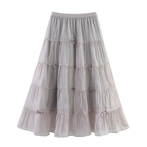 Bow Gauze Skirt Cake Dress By SXRREAL.